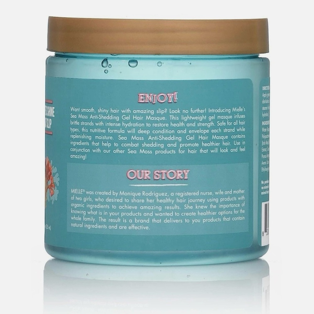 Mielle Organics Sea Moss Anti-Shedding Curly Gel Hair Mask 8oz - Picture 5 of 5